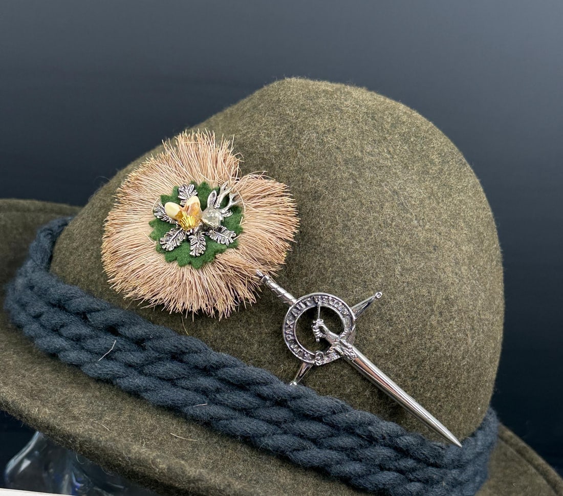 Bavarian Wool Tyrolean Alpine Hat - 5