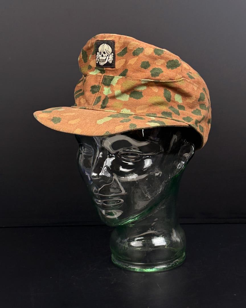 WW2 German SS M44 Pea Dot Field Cap Hat: Post war manufacture.