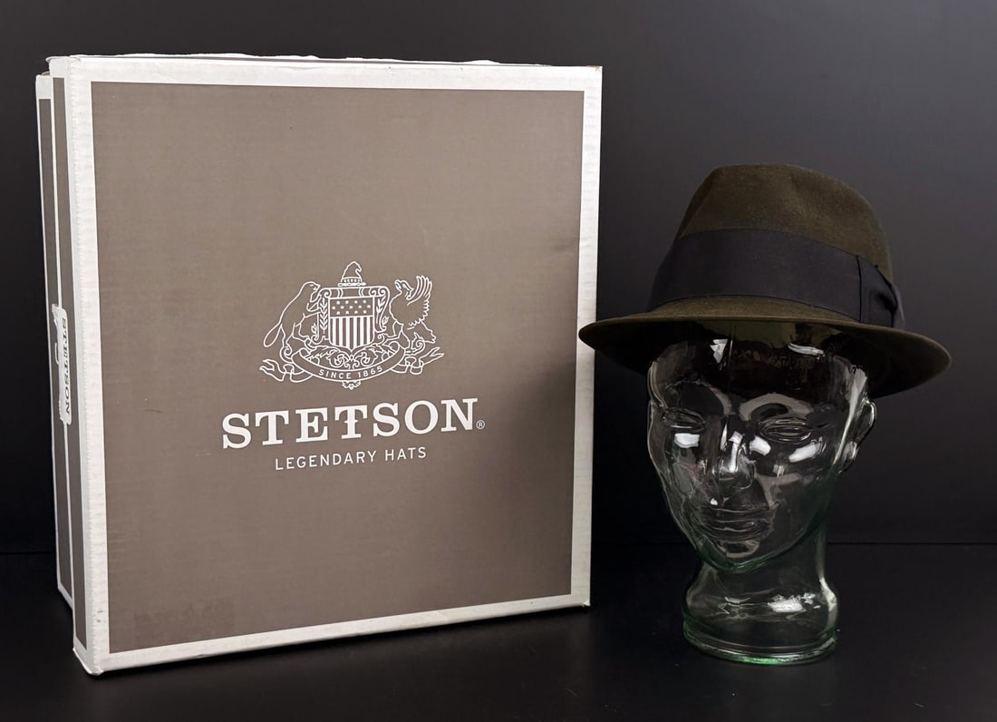 Stetson Golden Century Velour Fedora Hat: Size 7
