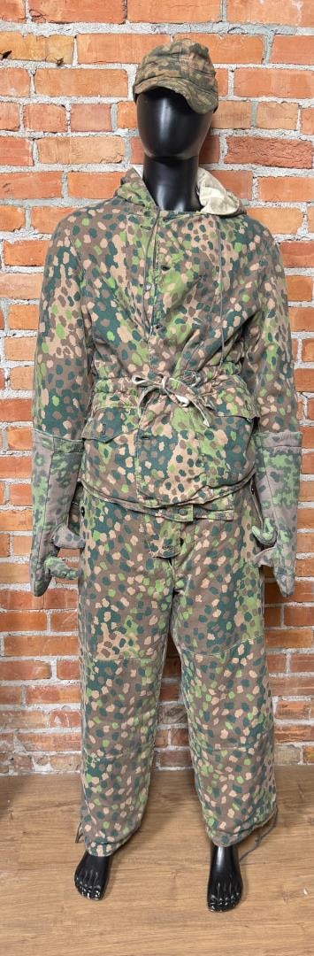 WW2 German Reversible M42 Dot Camo Uniform: Post War Manufacture.