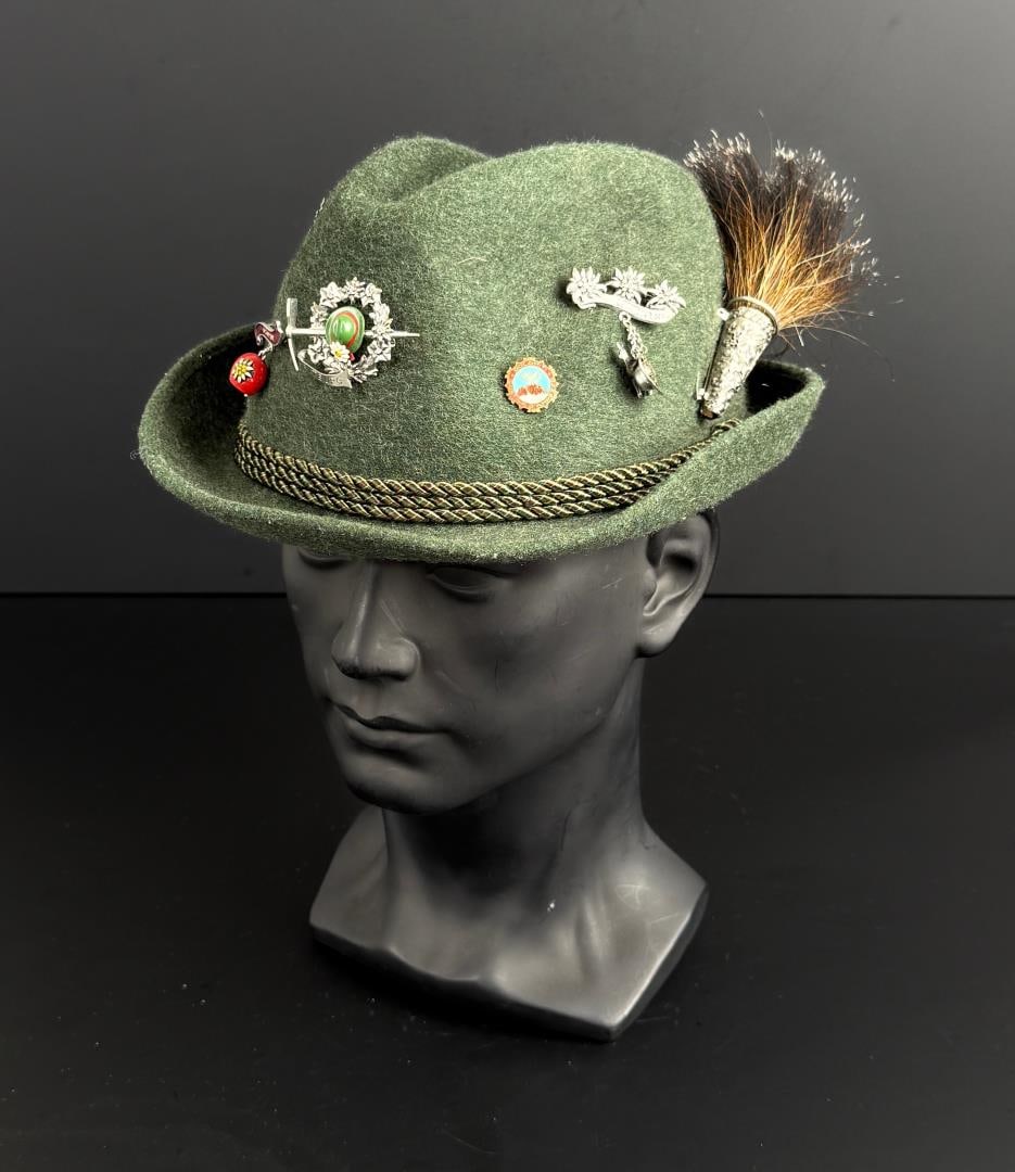 Bavarian Wool Tyrolean Alpine Hat (1 of 9)