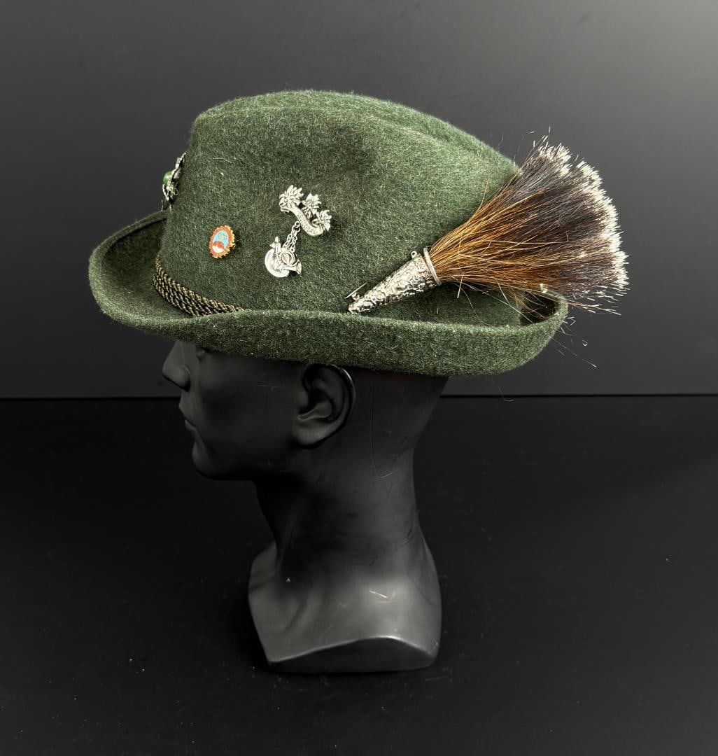 Bavarian Wool Tyrolean Alpine Hat - 2