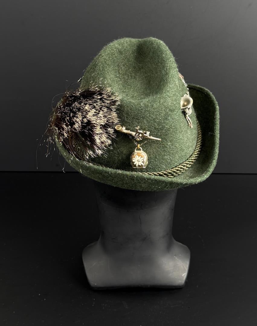 Bavarian Wool Tyrolean Alpine Hat - 3