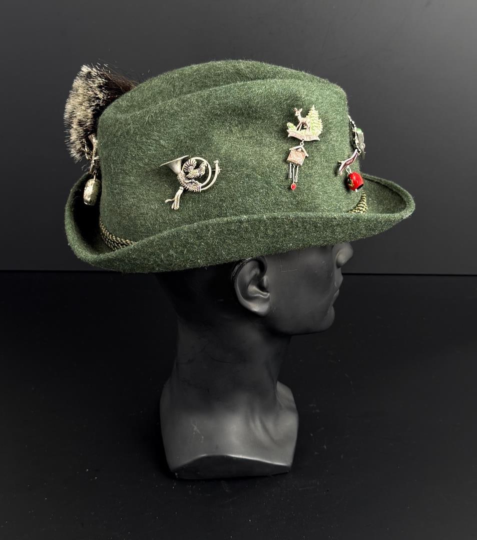 Bavarian Wool Tyrolean Alpine Hat - 4