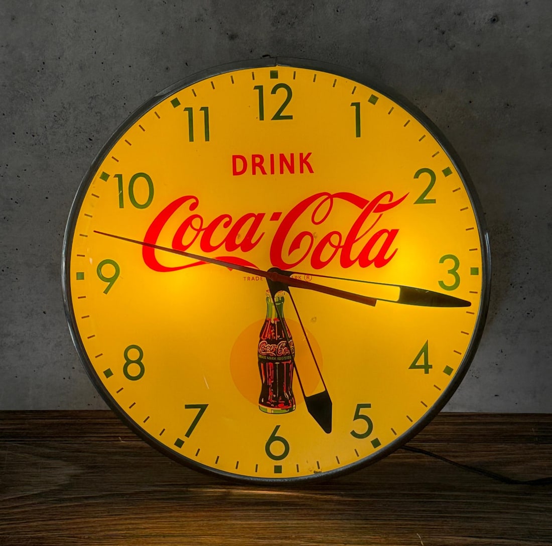 Drink Coca Cola Pam Lighted Clock (1 of 5)