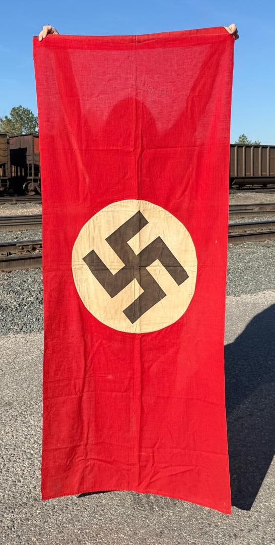 WW2 German NSDAP Banner Flag: 31" by 71 1/2".
