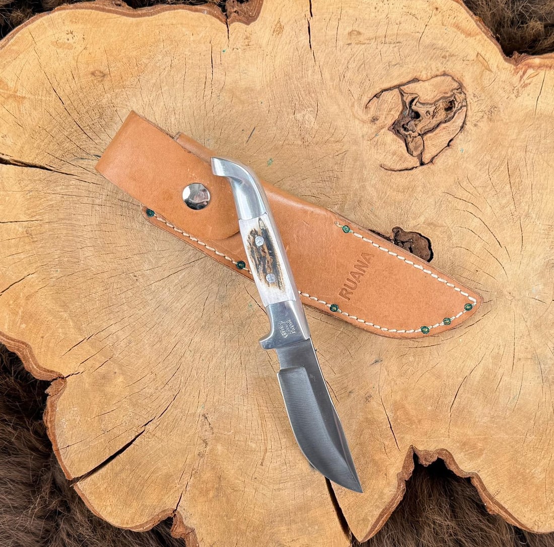 Ruana Bonner Montana Knife 8b: Never used or carried. 8 3/8" long.