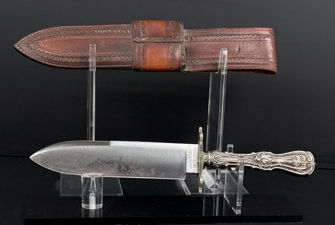 R.S. Giles Virginia City Montana Bowie Knife: 11" long.