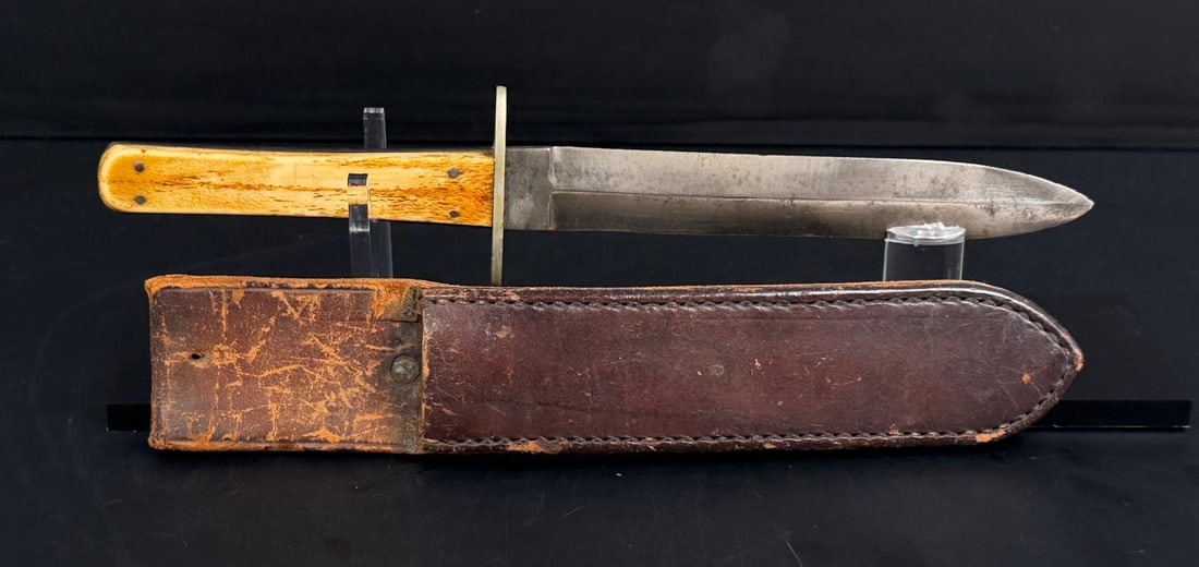 E.M. Dickinson Sheffield Bowie Knife Dagger: 9 5/8" long.