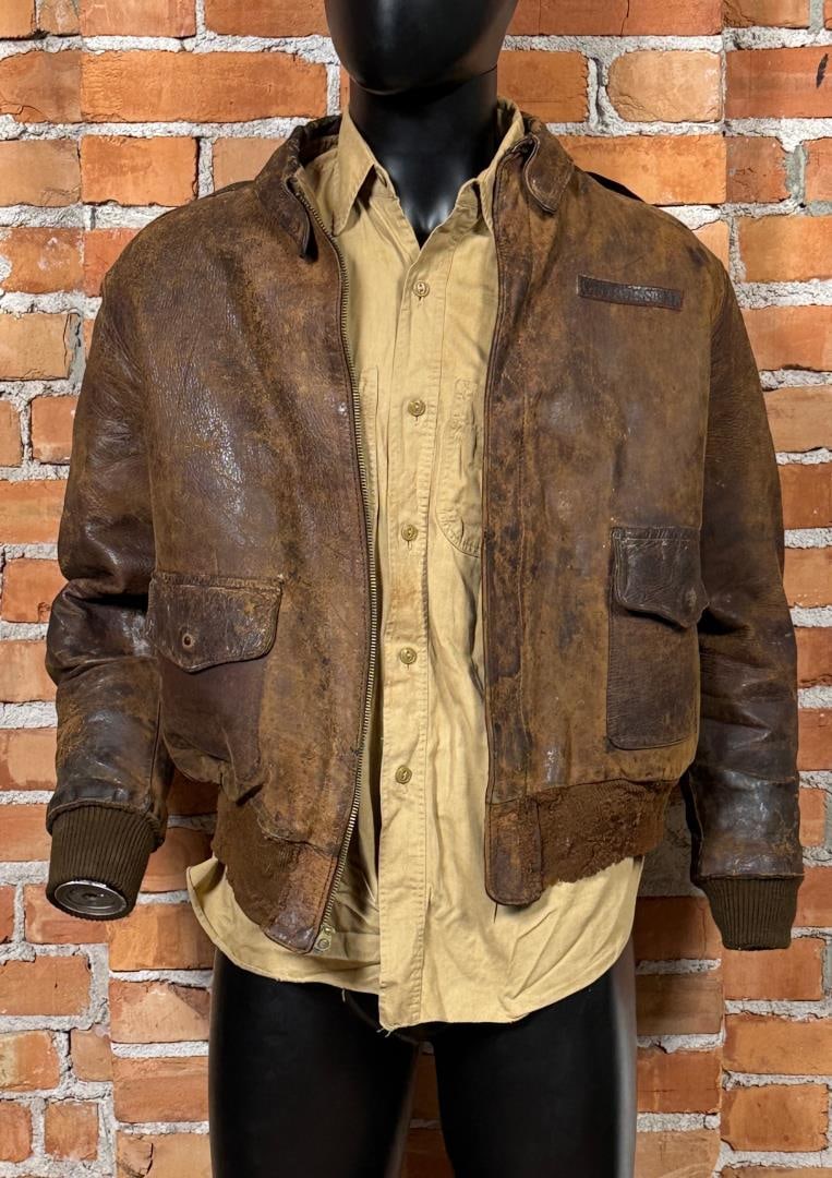 WW2 Named A2 Leather Flight Jacket (1 of 16)