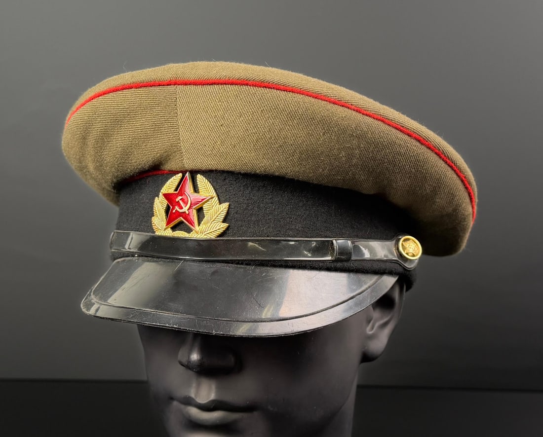 USSR Cold War Soviet Military Officer Visor Cap: Nice example.