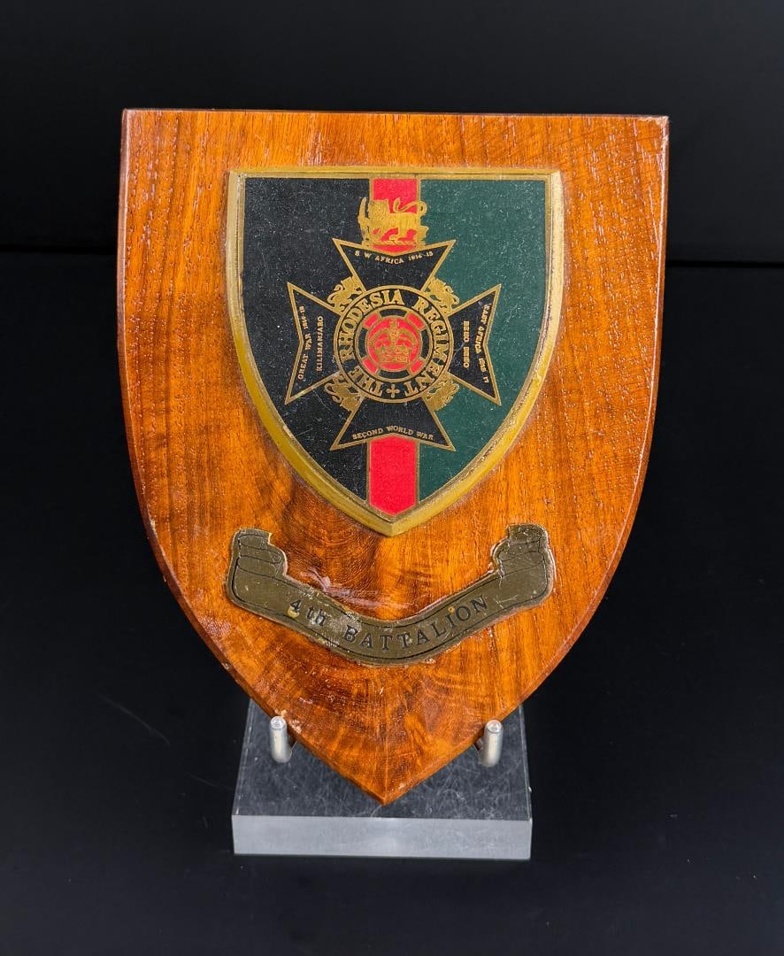 Rhodesia Regiment 4th Battalion Plaque (1 of 5)