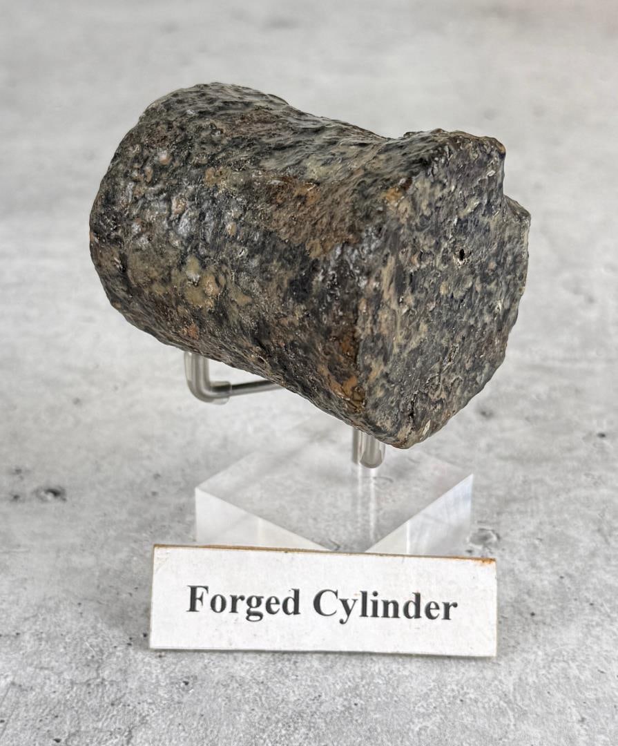 Civil War Tucker Sherrard Revolver Cylinder Relic: 2 1/4" long. Tucker Sherrard & Co. Lancaster Texas. Provenance: EX-Texas Civil War Museum, Fort Worth TX. Tucker, Argyle William (1832?1910). Argyle William Tucker, early settler, was born to Laban E.