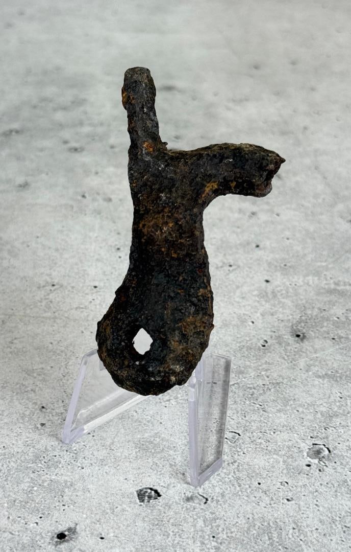 Civil War Tucker Sherrard Rifle Hammer Relic: 3 1/4" long. Tucker Sherrard & Co. Lancaster Texas. Provenance: EX-Texas Civil War Museum, Fort Worth TX. Tucker, Argyle William (1832?1910). Argyle William Tucker, early settler, was born to Laban E.