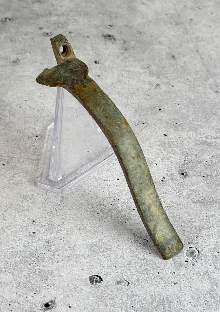 Civil War Tucker Sherrard Revolver Backstrap Relic: 4 1/4" long. Tucker Sherrard & Co. Lancaster Texas. Provenance: EX-Texas Civil War Museum, Fort Worth TX. Tucker, Argyle William (1832?1910). Argyle William Tucker, early settler, was born to Laban E.