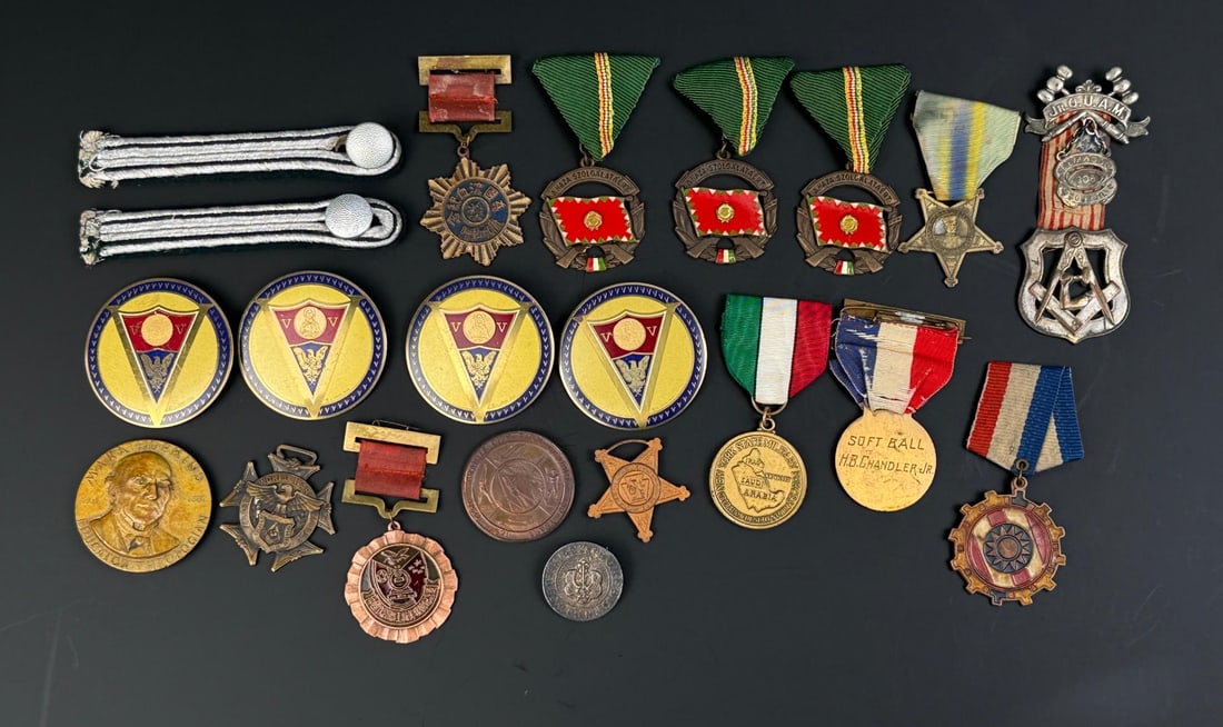Collection of Military Medals and Badges (1 of 9)