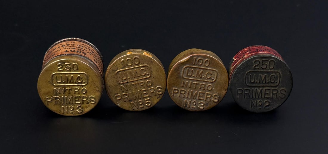 UMC Nitro Primer Tins: Nice examples. Shipping to Continental US only, no shipments or sales to Alaska or Hawaii.