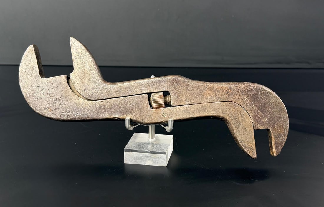 Adjustable Double Ended Wrench: 9 7/8" long.