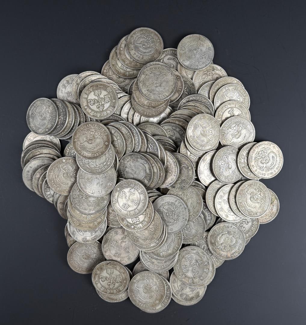 Reproduction Chinese One Tael Dragon Coins (1 of 4)