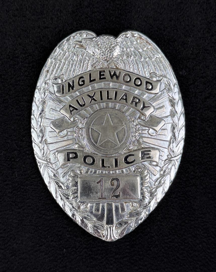 Inglewood California Auxiliary Police Badge (1 of 3)