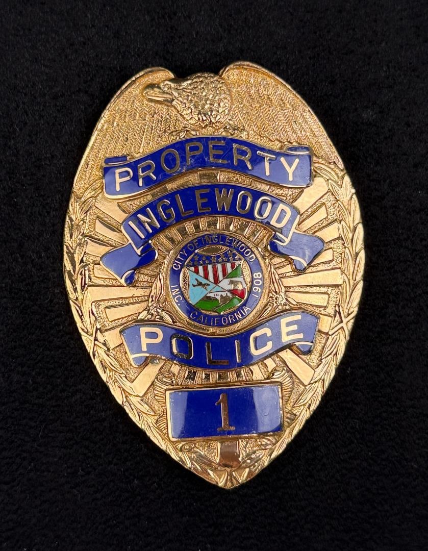 Inglewood California Property Police Badge (1 of 4)