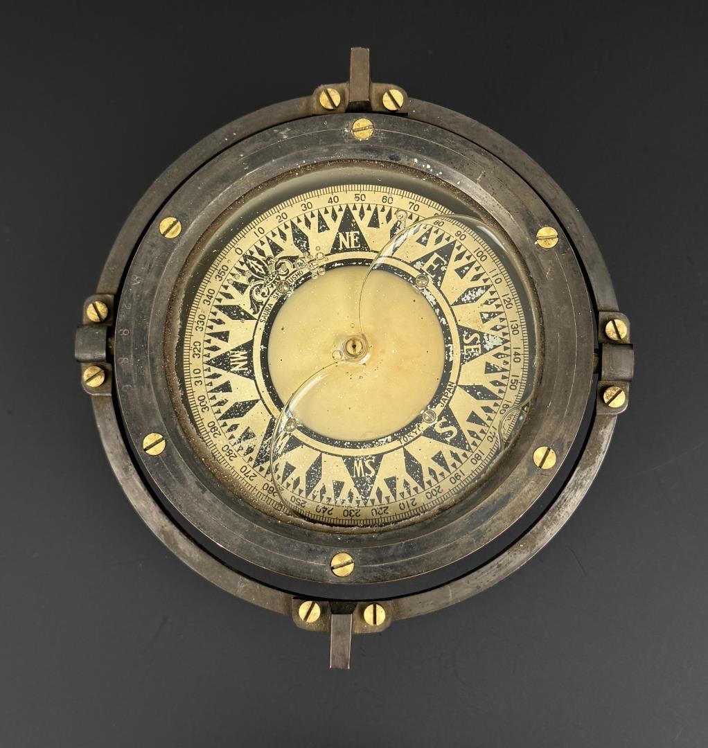 WW2 Japanese Saura Binnacle Navy Ship Compass (1 of 6)