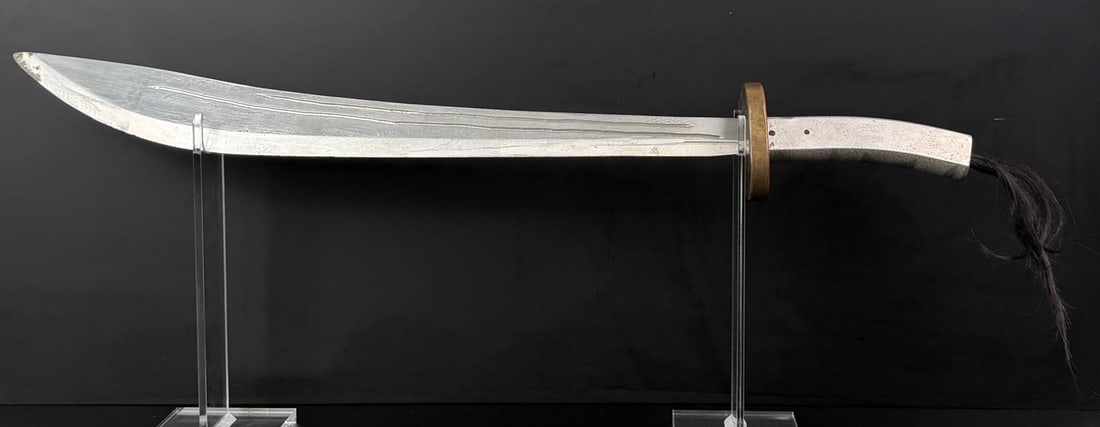 WW2 Chinese Dadao Executioner Sword: 32 1/4" long.
