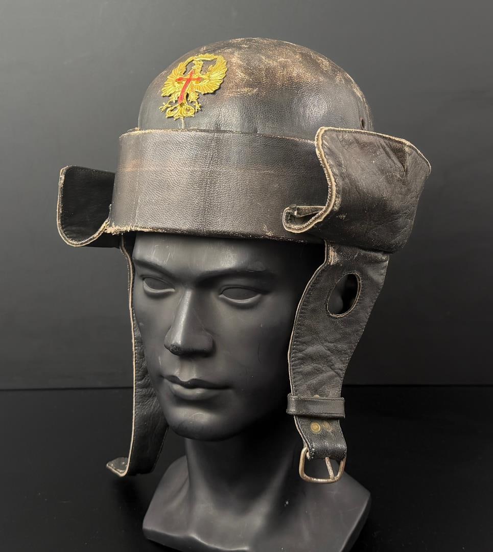 Spanish Civil War Model 1935 Tankers Helmet: Nice example.