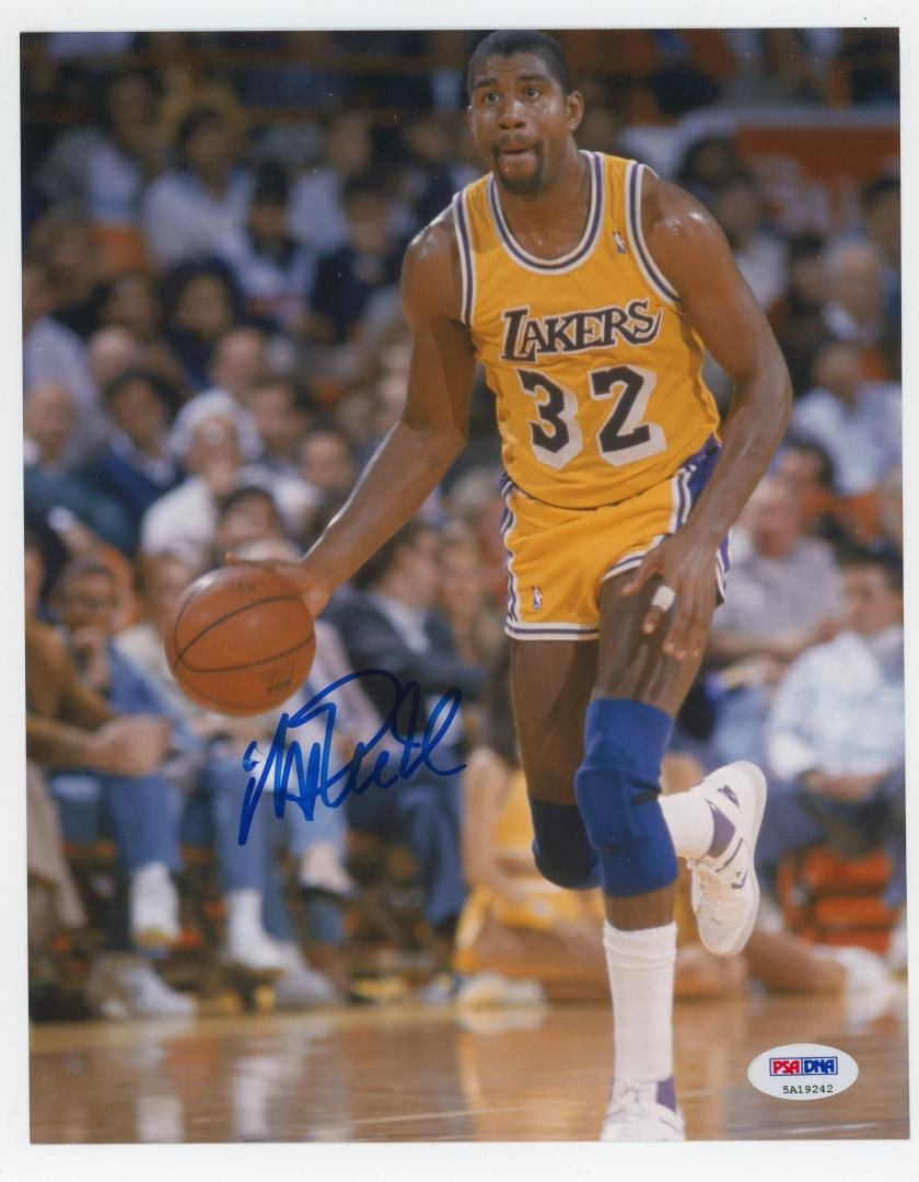 Magic Johnson Signed Autographed Photo: 8" by 10"
