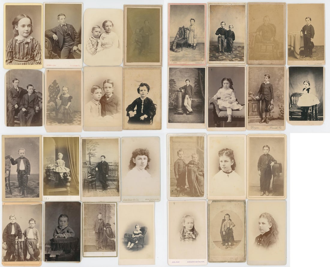 Collection of Antique CDV Photo Child Portraits (1 of 10)