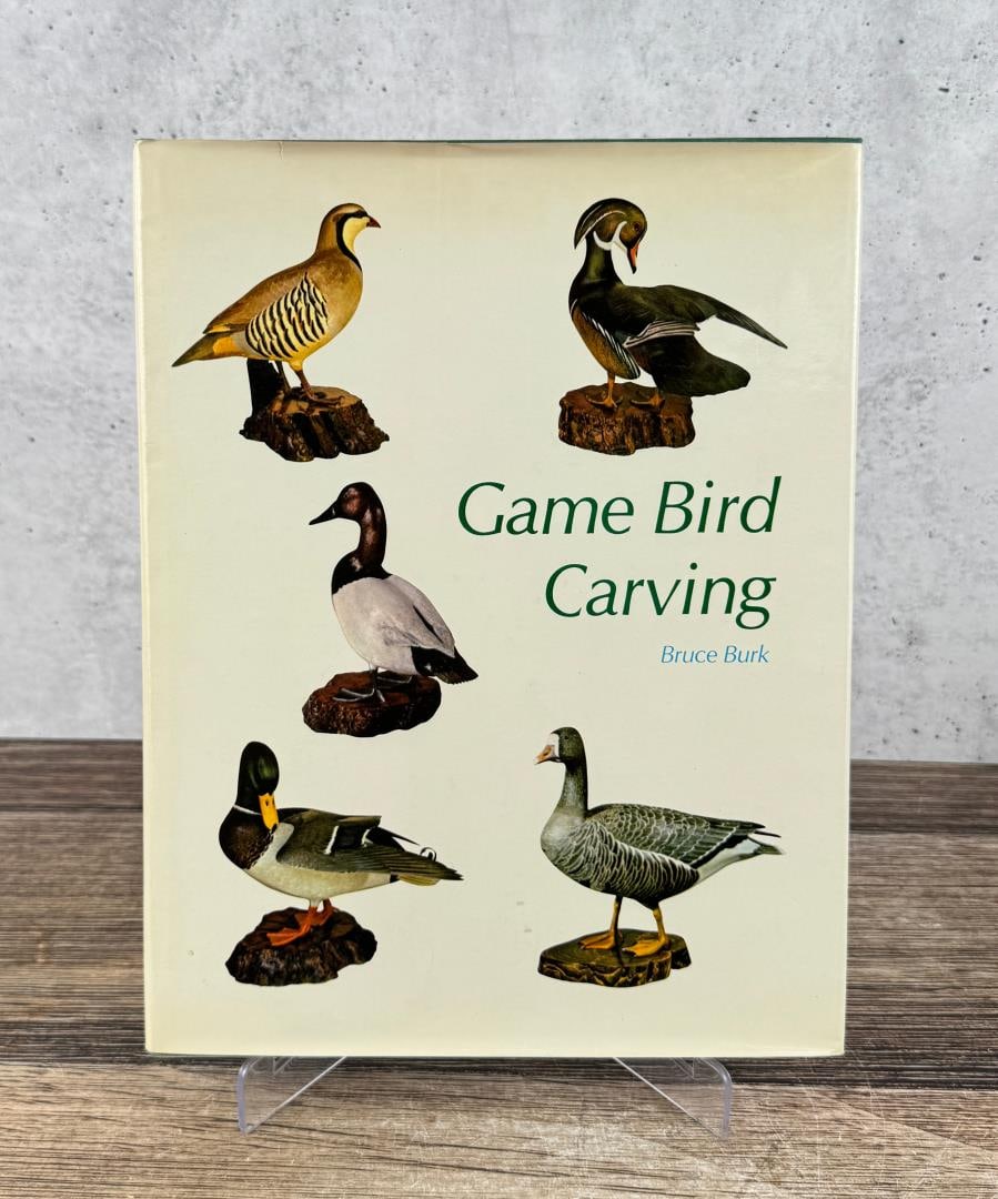 Game Bird Carving Author Signed: Bruce Burk. 1976. Author Signed.