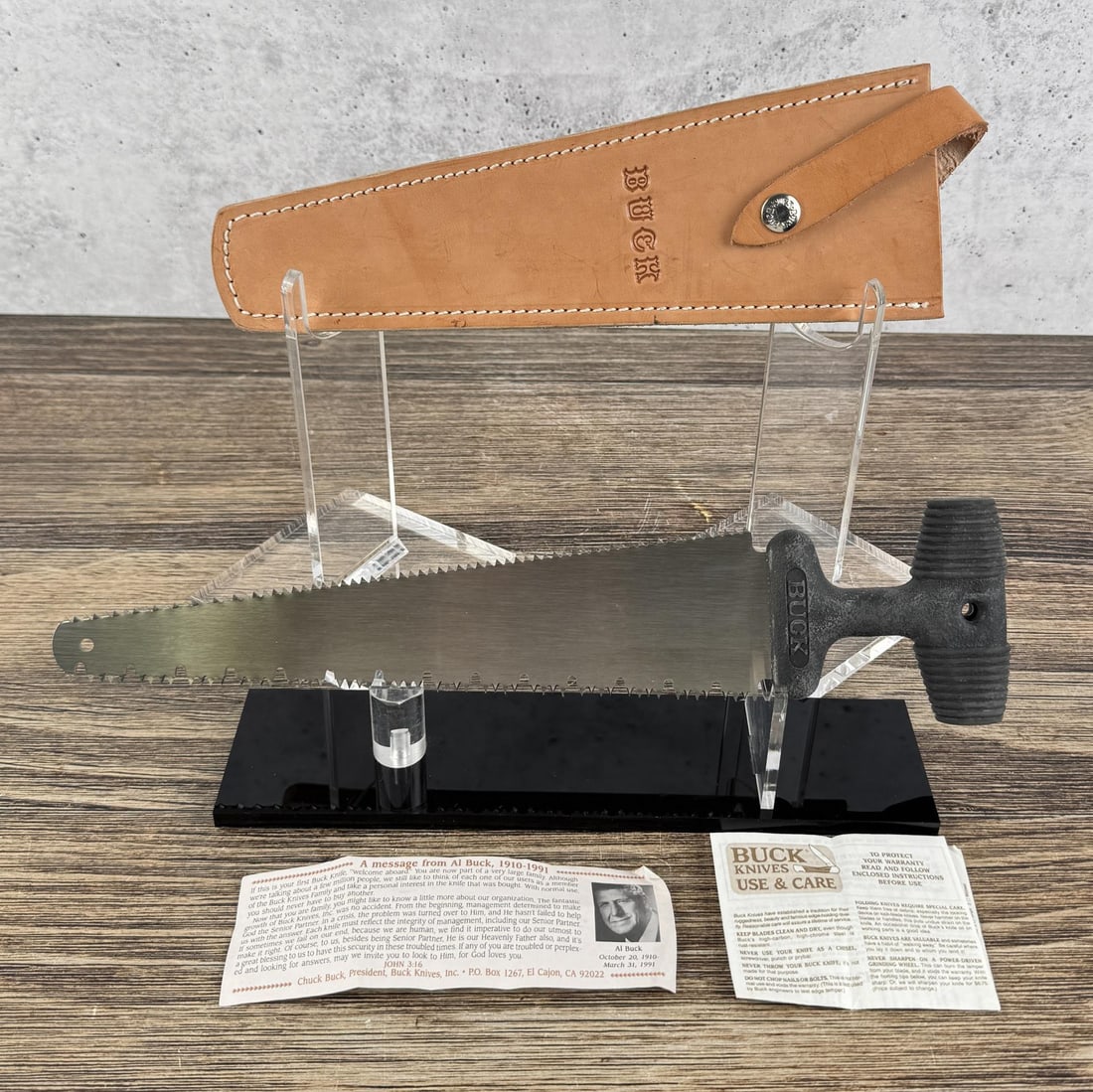 Buck 154bk SawBuck T Handle Hunting Sport Saw: Saw is 14" long.