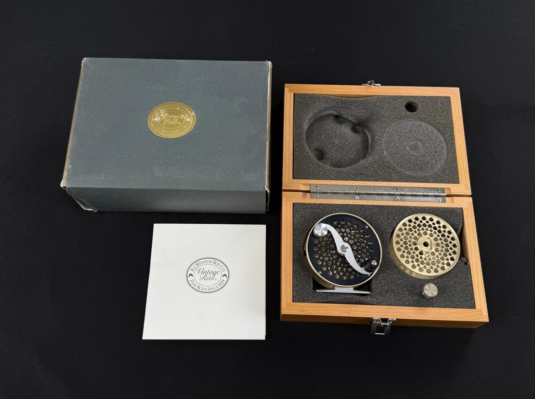 RL Winston Co Vintage Fly Fishing Reel 5/6 wt: Very limited production. With original box and carrying case.
