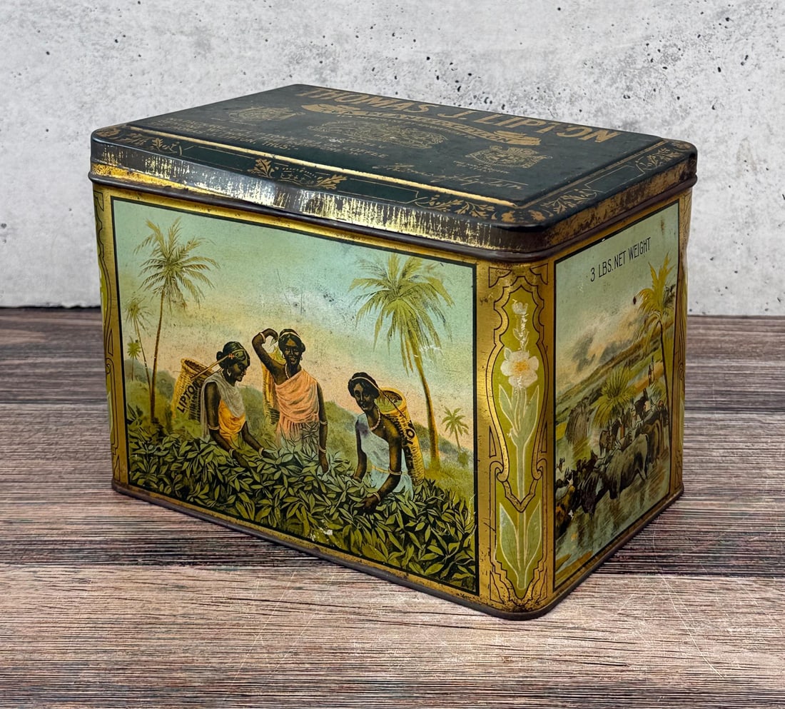 Thomas J Lipton Planter Ceylon Tea Tin (1 of 6)