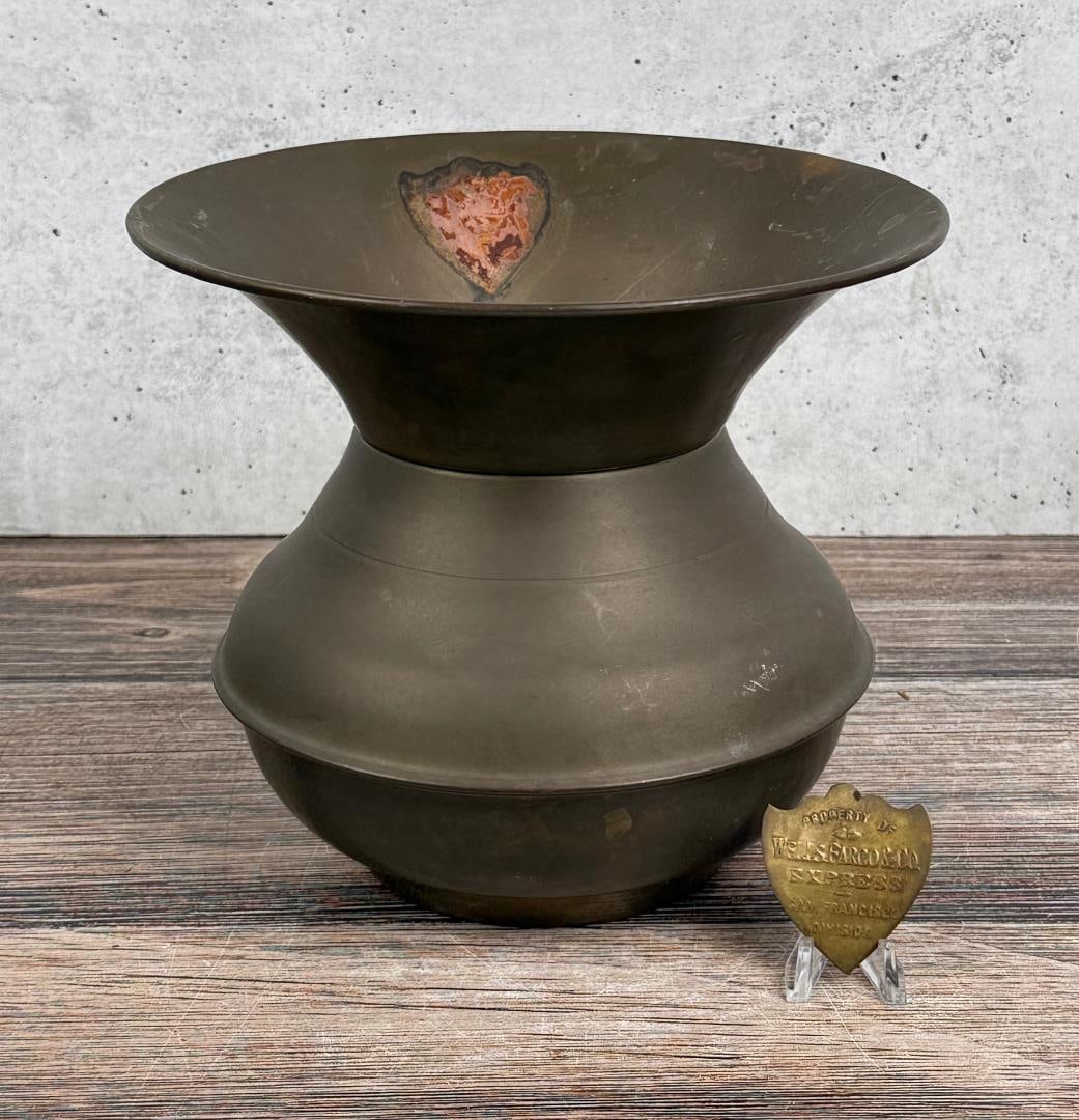 Wells Fargo & Co Brass Spittoon (1 of 6)