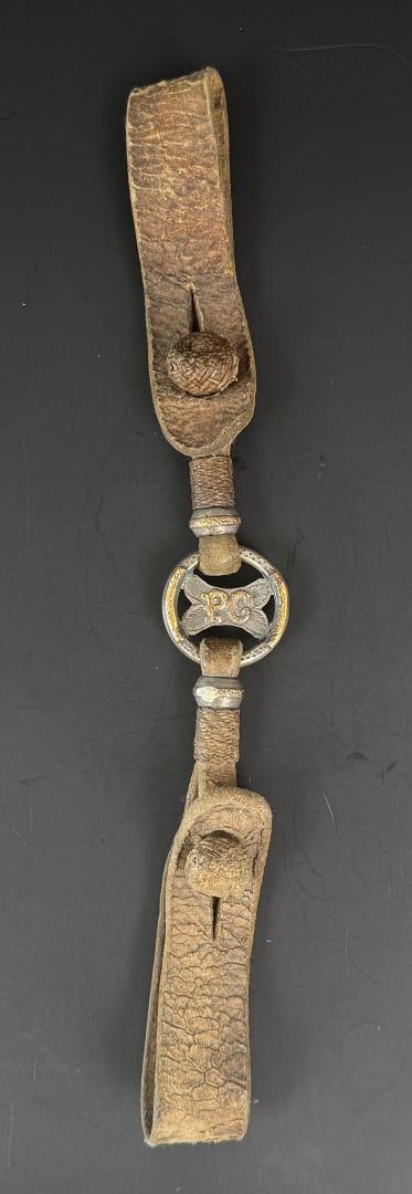 Sterling Silver Gold Gaucho Cowboy Hobbles: 1 7/8" by 15 1/2".