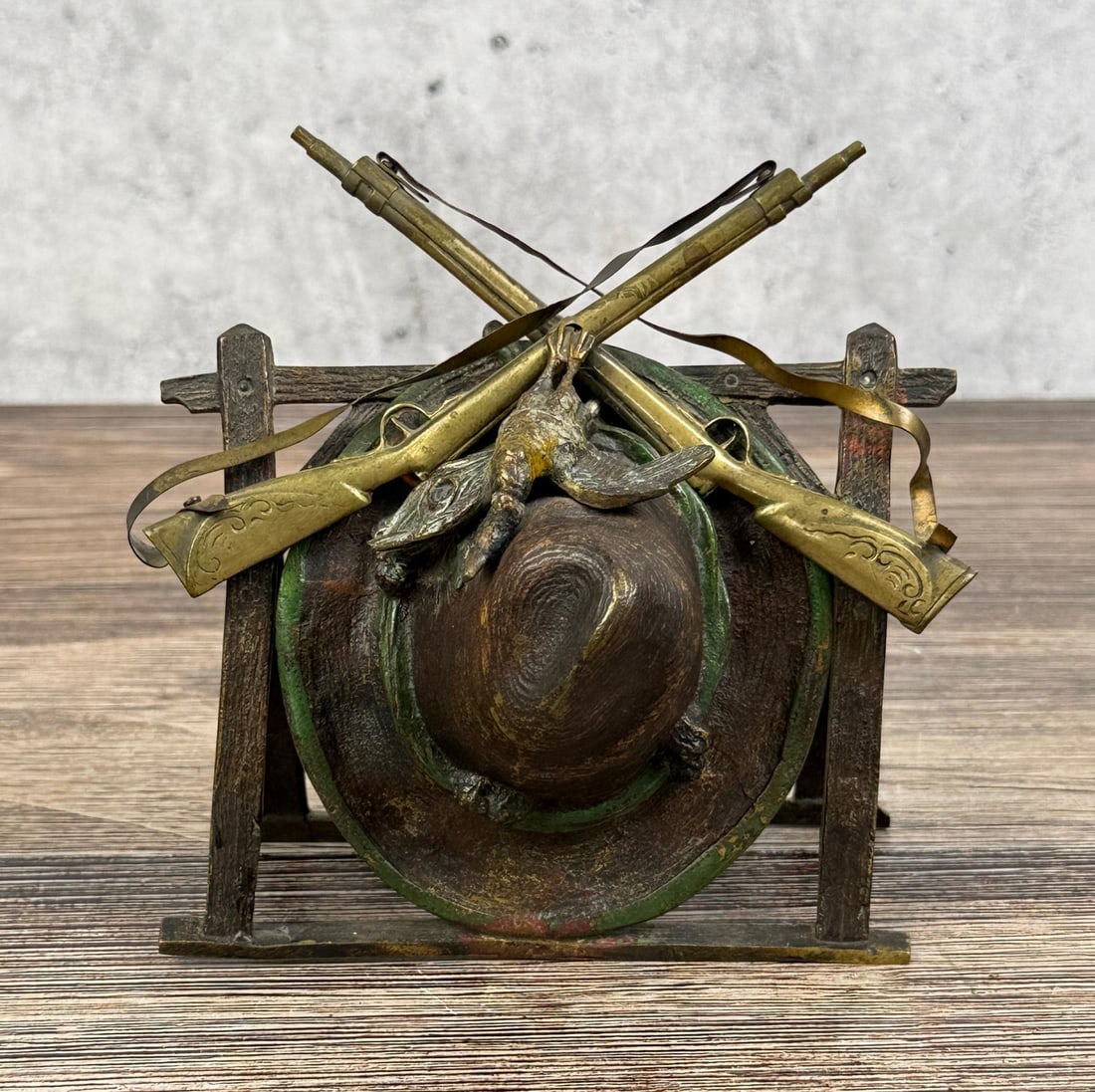 Vienna Bronze Hunting Desk Table Servant Bell (1 of 5)