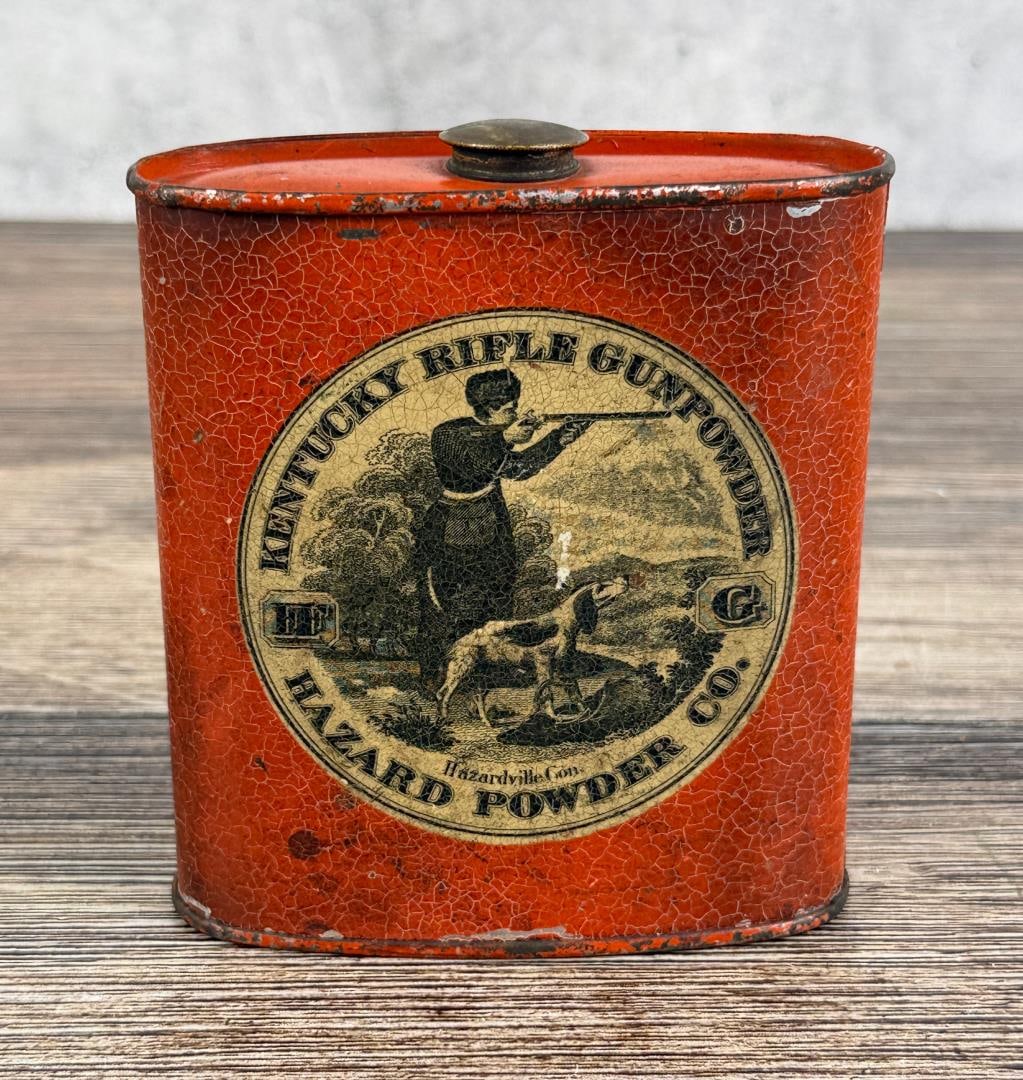 Hazard Powder Kentucky Rifle Gunpowder Tin (1 of 4)
