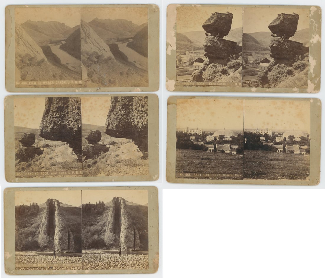 Collection of Union Pacific Railroad Stereoviews: Charles Weitfle's Stereoscopic Views.