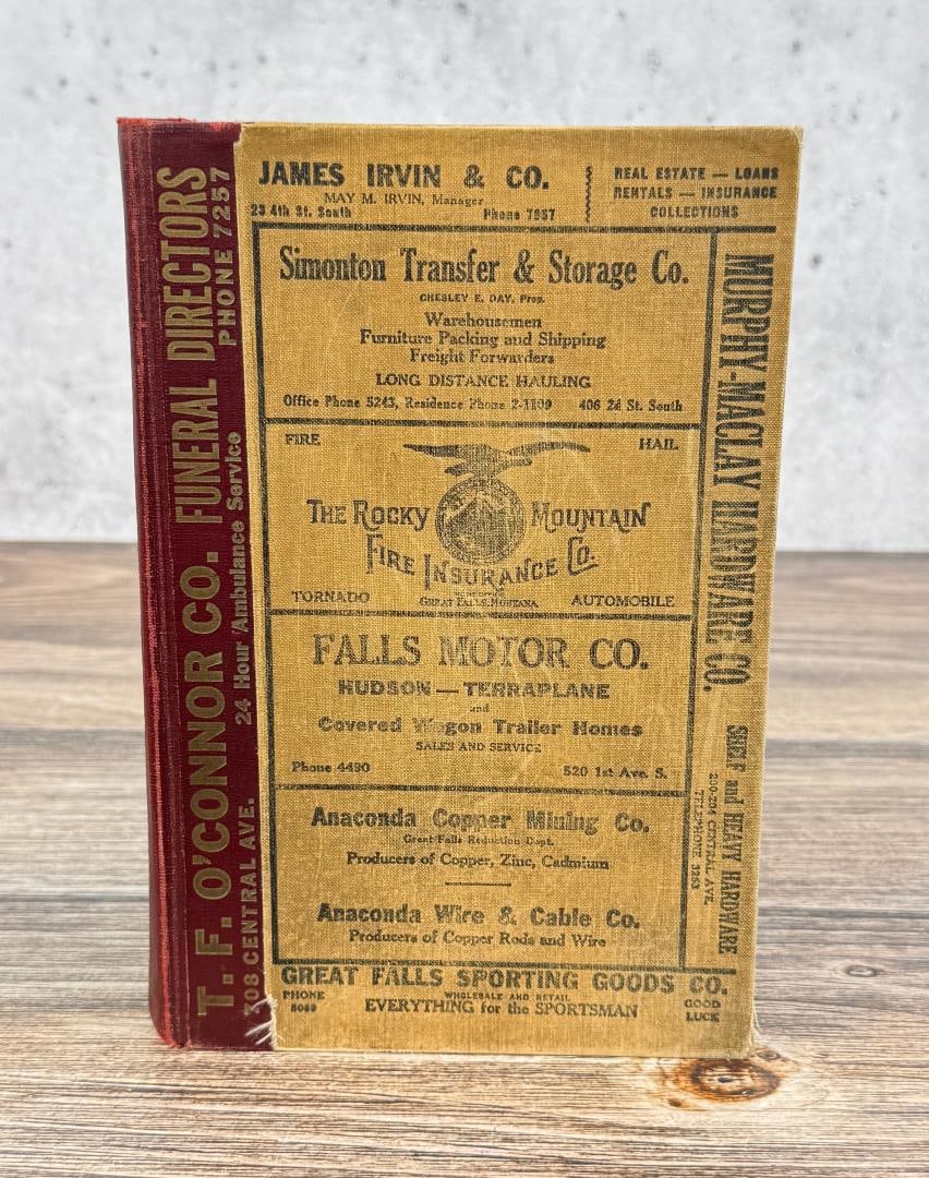 1937 Polks Great Falls Montana City Directory: Nice example.