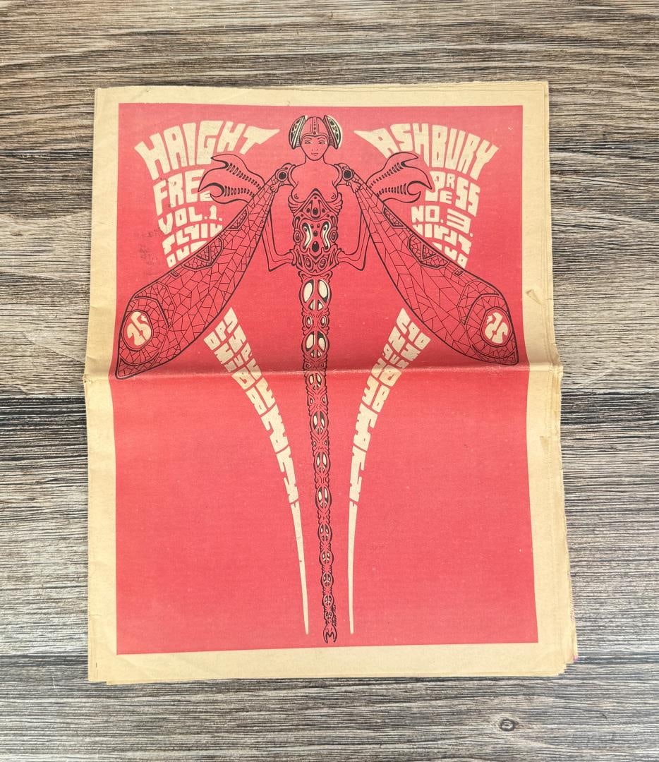 1968 Haight Ashbury Free Press Newspaper: Volume 1 No 3.