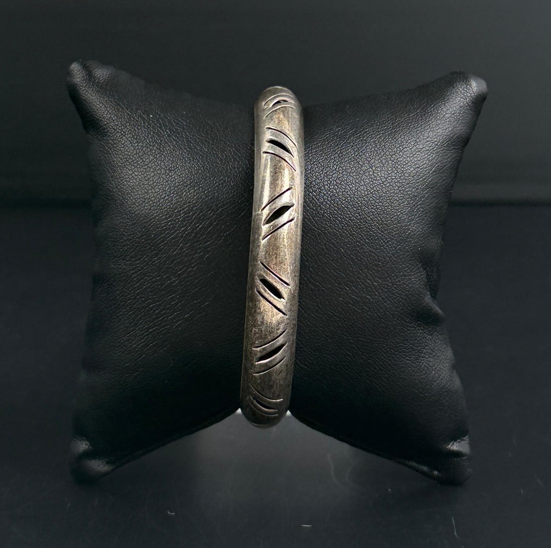 Sterling Silver Pierced Bangle Bracelet (1 of 5)