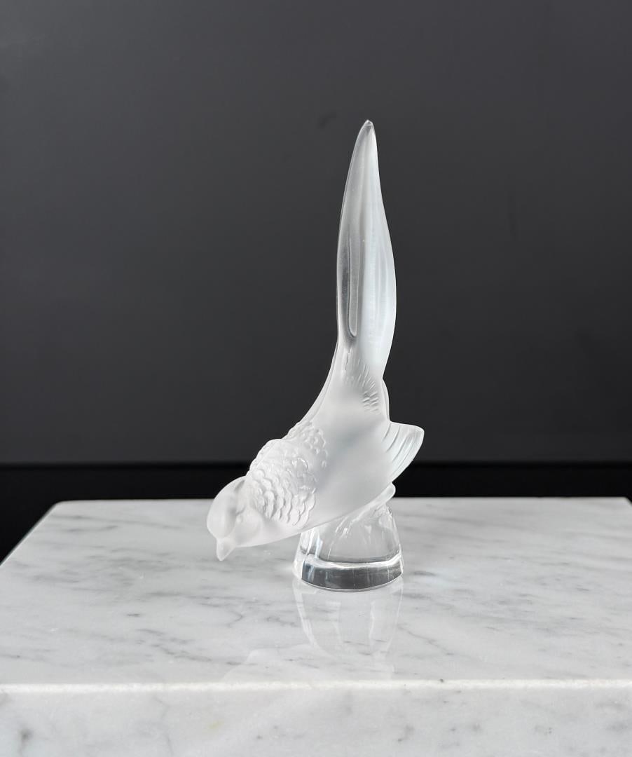 Lalique France Crystal Faisan Pheasant Letter Seal (1 of 6)