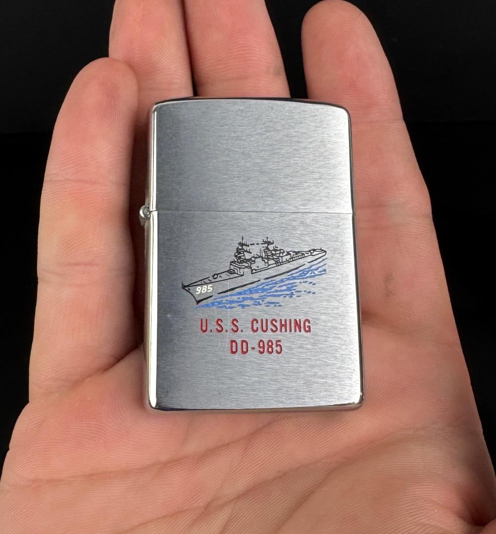 USS Cushing DD-985 Zippo Lighter: Nice example.