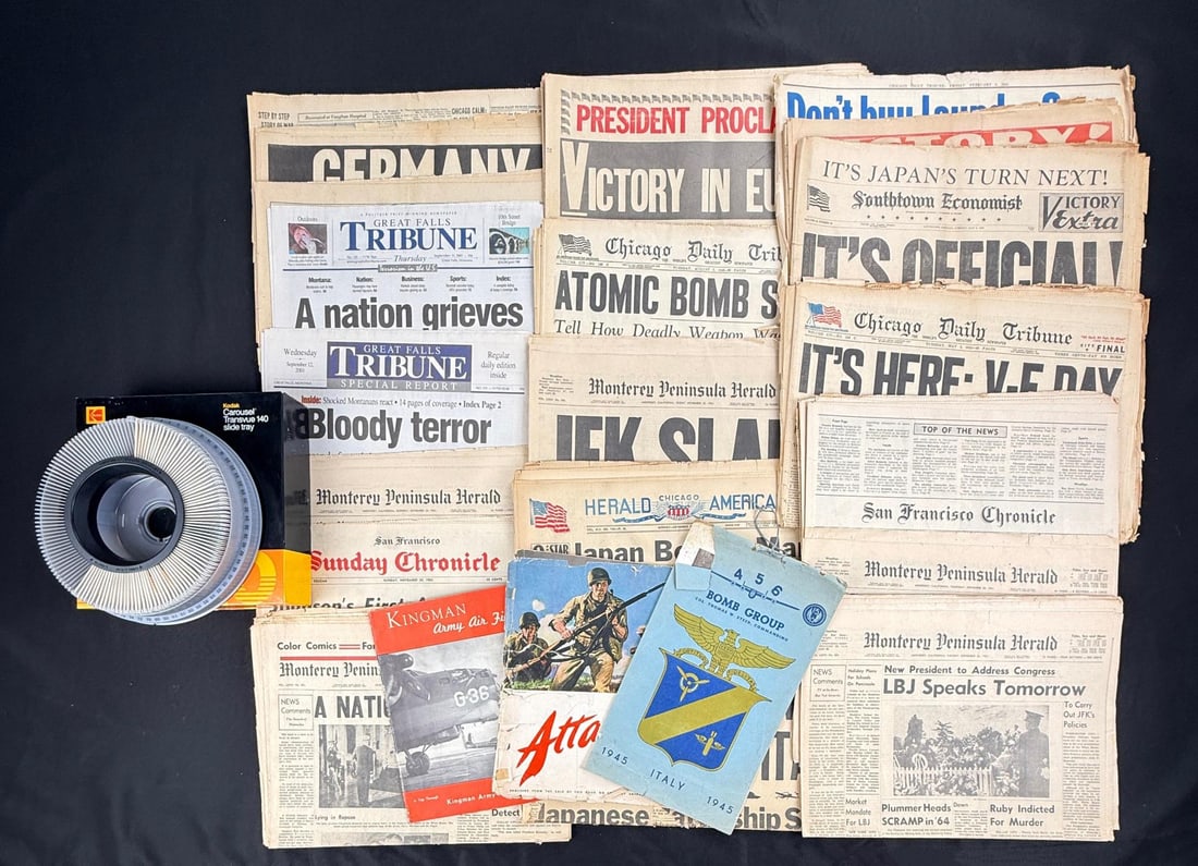 Collection of Historic Event American Newspapers (1 of 11)