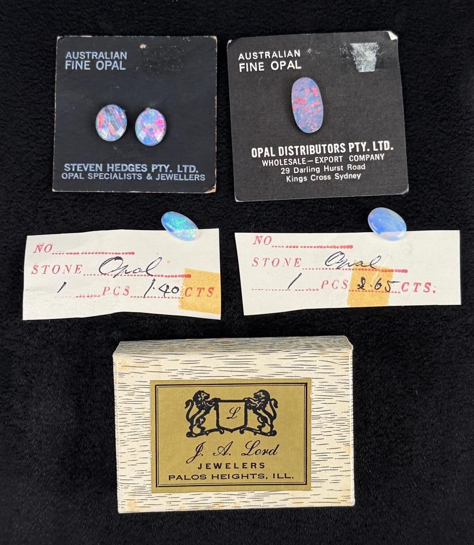 Collection of Australian Fire Opal Cabochons: Nice grouping