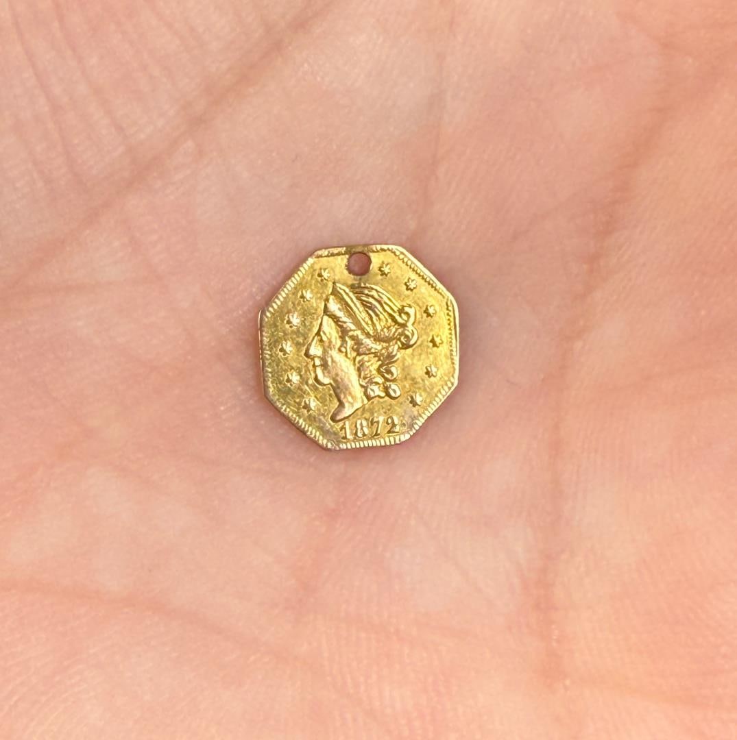 1872 California Gold Half Dollar Coin (1 of 3)