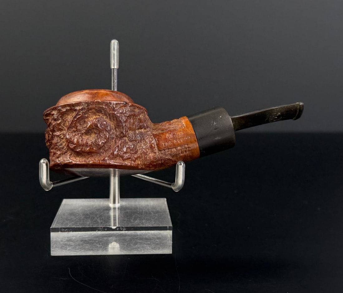 Weber The Scoop Imported Briar Estate Tobacco Pipe: 5 1/8" long.