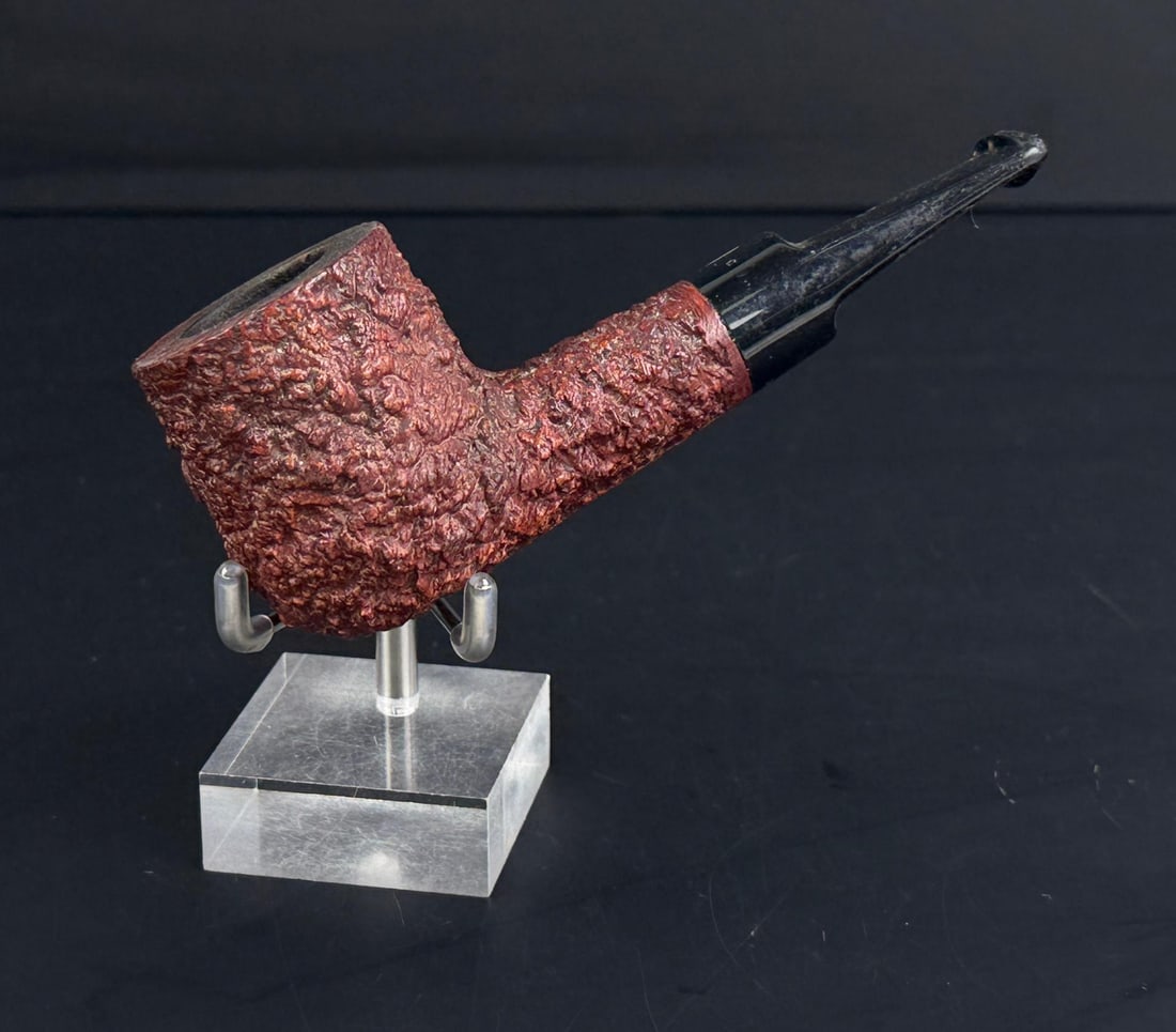 Carlo Scotti Castello Dublin Estate Tobacco Pipe: Sea Rock Briar KK pipe. Sandblasted Dublin shape. Marked Kino, short for Franchino, signifying Franco Coppo, who was Castello's son in law. The Kino stamp was added to pipes in 2007 for the 60th anniv