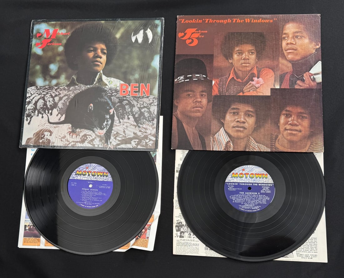 Michael Jackson Jackson Five 33 LP Records: M750L and M755L